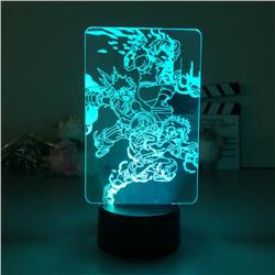 my hero academia anime 7 colours LED light