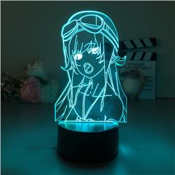 Anime 7 colours LED light