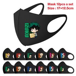 my hero academia anime mask 12pcs a set