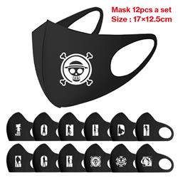 one piece anime mask 12pcs a set