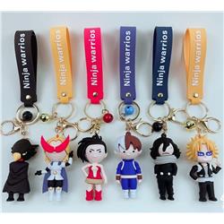 my hero academia anime figure keychain