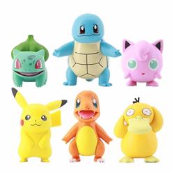 pokemon anime plush for 6pcs/set 5-8cm