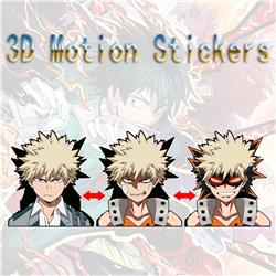 my hero academia anime 3d sticker