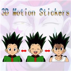 hunter anime 3d sticker