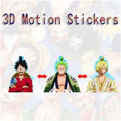 one piece anime 3d sticker