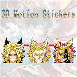 my hero academia anime 3d sticker