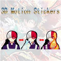 my hero academia anime 3d sticker
