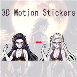 demon slayer kimets anime 3d sticker