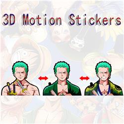 one piece anime 3d sticker