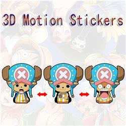 one piece anime 3d sticker