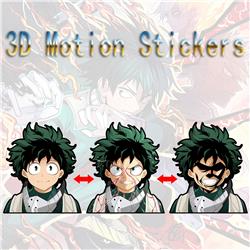 my hero academia anime 3d sticker