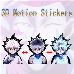 hunter anime 3d sticker