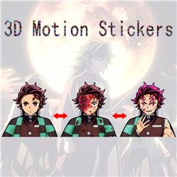 demon slayer kimets anime 3d sticker