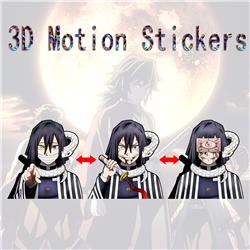 demon slayer kimets anime 3d sticker