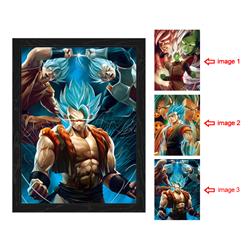dragon ball anime 3d poster painting with frame 29.5*39.5cm