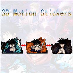 jujutsu kaisen anime 3d sticker