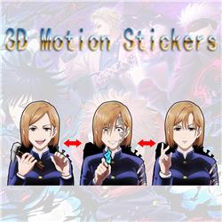 jujutsu kaisen anime 3d sticker
