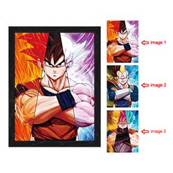 dragon ball anime 3d poster painting with frame 29.5*39.5cm