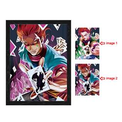 hunter anime 3d poster painting with frame 29.5*39.5cm