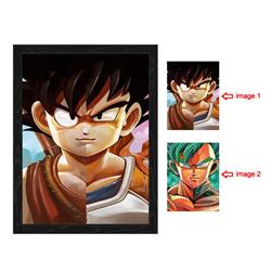 dragon ball anime 3d poster painting with frame 29.5*39.5cm