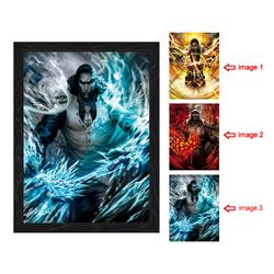 one piece anime 3d poster painting with frame 29.5*39.5cm