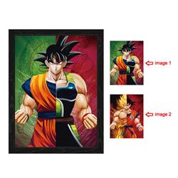 dragon ball anime 3d poster painting with frame 29.5*39.5cm