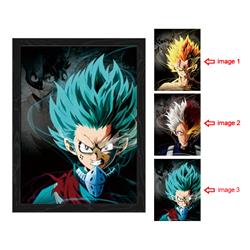 my hero academia anime 3d poster painting with frame 29.5*39.5cm