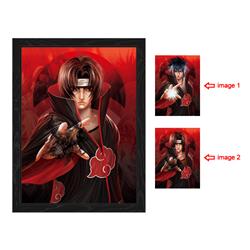 naruto anime 3d poster painting with frame 29.5*39.5cm