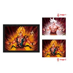 dragon ball anime 3d poster painting with frame 29.5*39.5cm