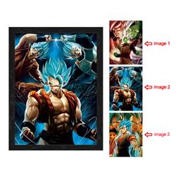dragon ball anime 3d poster painting with frame 29.5*39.5cm