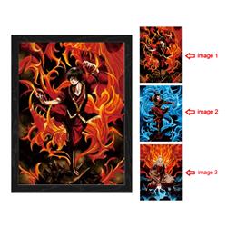 The Last Airbender anime 3d poster painting with frame 29.5*39.5cm
