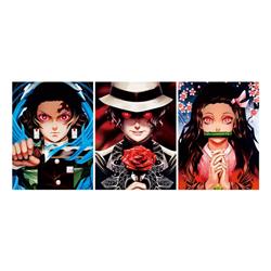 demon slayer kimets anime 3d poster painting 29.5*39.5cm