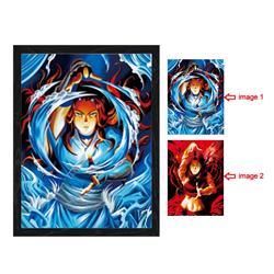 The Last Airbender anime 3d poster painting with frame 29.5*39.5cm