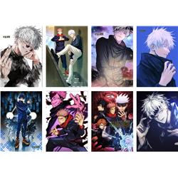 jujutsu kaisen anime  posters price for a set of 8 pcs
