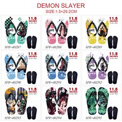 demon slayer kimets anime flip flops shoes slippers a pair
