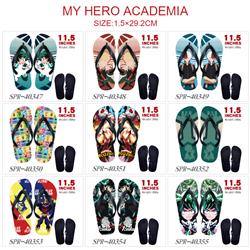 my hero academia anime flip flops shoes slippers a pair