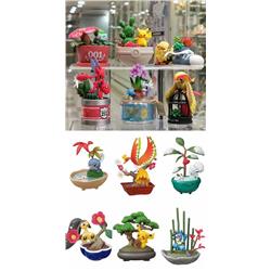 pokemon anime figure for 6pcs/set 6-8cm