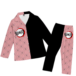 demon slayer kimets anime pajamas suit