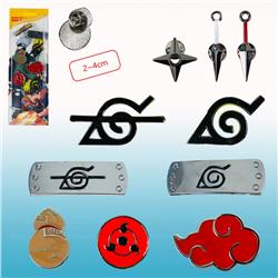 naruto anime brooch set