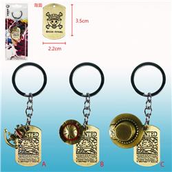 one piece anime keychain