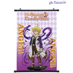 seven deadly sins anine wallscroll 60*90cm