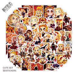 demon slayer kimets anime sticker 52 pcs/set