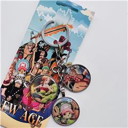 one piece anime keychain