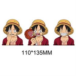 one piece anime 3d sticker