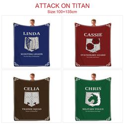 attack on titan anime blanket 100*135cm
