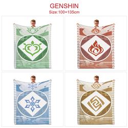 Genshin Impact Noelle anime blanket 100*135cm