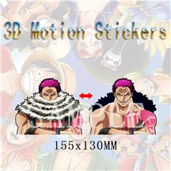 one piece anime 3d sticker