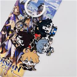 Genshin Impact Noelle anime keychain