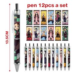 demon slayer kimets anime pen 12pcs a set