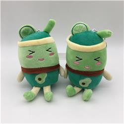 Avocado pearl milk tea anime keychain，price for a set ofr 10 pcs,15cm